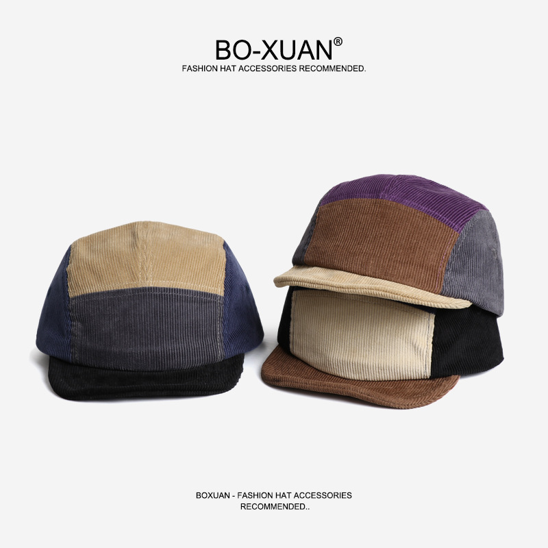 Retro Kısa Kenarlı Korduroy Be - Corduroy Cap 5 Panel incelemesi ve fiyatı